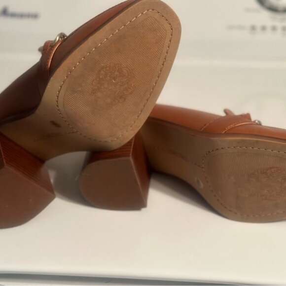 Vince Camuto Stacked Heel Loafer - Picture 7 of 8